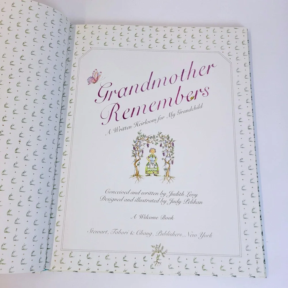 Grandmother Remembers Heirloom Journal Floral Book Stewart Tabori & Chang